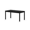thumbnail image 3 of Now Furniture 60" Wooden Dining Table for 4, Rectangular Kitchen Table - Black, 3 of 6