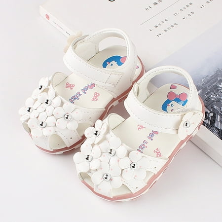 

YOHOME Toddler Infant Kids Baby Girls Flowers LED Luminous Shoes Sneakers