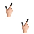 thumbnail image 1 of Inteprter 2 piezas Juegos Mangas para los dedos Guantes a prueba de sudor Portátil Transpirable Cómodo Reutilizable Controlador Cubiertas Negro Type2 NO2, 1 of 6