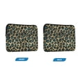 thumbnail image 7 of FORMRS 13-13.3 inch Laptop Sleeve Case Soft Carrying Quilted Computer Bag Cover, Green Leopard Print, 7 of 7