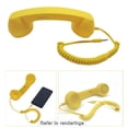 thumbnail image 4 of Auricular de teléfono celular vintage /3.5mm /Comfort/ Classic/ Mini receptor de teléfono celular Micrófono altavoz teléfono celular teléfono intelige Amarillo, 4 of 8