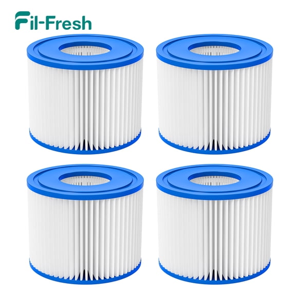 Type VI Hot Tub Spa Replacement Filters Cartridge for Coleman Saluspa, Lay-Z-Spa, Bestway Inflatable Hot Tub (4 Pack)