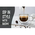 thumbnail image 4 of Bacimi Double Wall Insulated Borosilicate Glass Espresso cups 3.5oz /100ml 4pack, 4 of 9