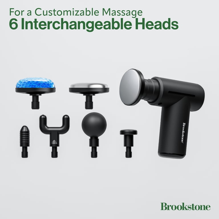 brookstone max hot & cold vibration massager Brookstone Max 2 Cordless Dual Node Percussion Massager main image 0