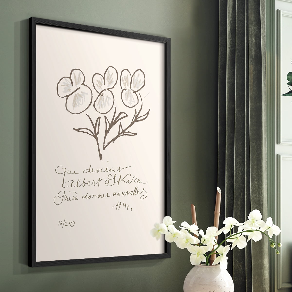 Matisse CCXLII in Solid Wood 8 x 10 Framed Print