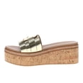 thumbnail image 3 of Chinese Laundry Womens Serenna Metallic Platform Wedge Slide  Casual Shoes, 3 of 5