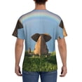 thumbnail image 2 of Rocae Elephant Dog for Men's Moisture-Wicking Crew Tee - T-Shirt for Sports, Outdoor Activities, and Casual Wear3X-Large, 2 of 9