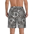 thumbnail image 3 of Yiaed Bicycles Parts Print Men's Swim Trunks with Lining Quick Dry Sports Shorts Beach Shorts Boardshorts-Small, 3 of 5