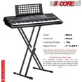 thumbnail image 2 of 5Core Keyboard Stand Double X Style Adjustable Piano Riser + Keyboard Piano Bench, 2 of 5