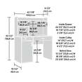 Sauder Beginnings Home Office Computer Writing Desk with Drawer and