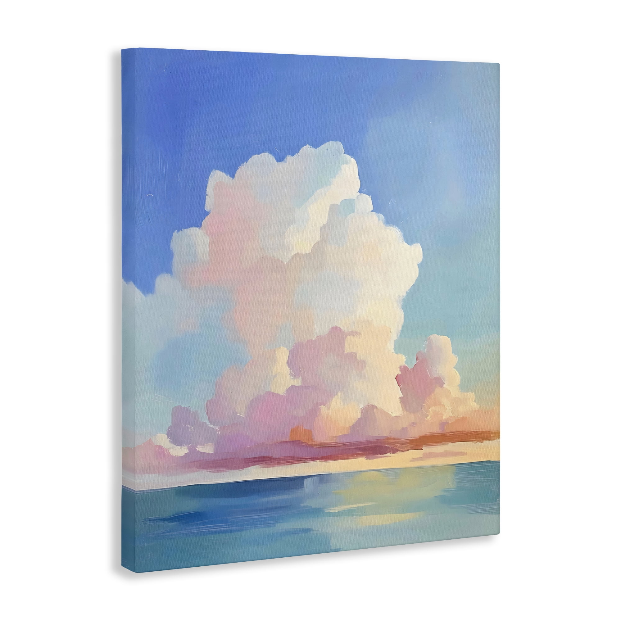Stupell Industries Dreamy Pastel Clouds over Sea Canvas Wall Art, design by The Prints Vibe