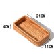 thumbnail image 2 of Cesta organizadora de almacenamiento, cestas de mimbre, organizador rectangular, bandeja de toalla para invitados, 2 of 5