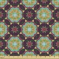 thumbnail image 2 of Ambesonne Floral Fabric by the Yard Upholstery, Hand Drawn Petals Dots, 1 Yard, Multicolor, 2 of 5