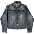 thumbnail image 1 of The Rolling Stones Womens Script Denim Jacket, 1 of 2