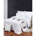 thumbnail image 3 of Xipuska Navy Blue Pink Geometric Bed Runners for King Size Bed, Decorative Bed Throws for Foot of Bed, Yellow Modern Abstract Art Bed Runner Sofa Throw Bedding Scarf Protector Slipcover for Bedroom, 3 of 6