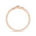 thumbnail image 2 of ANGARA Natural Solitaire Diamond Infinity Promise Ring in 14K Rose Gold for Women (Size-2.2mm| Color-G| Clarity-VS2) | April Birthstone, Anniversary, Jewelry Gift for Women | Natural Diamond Ring, 2 of 10