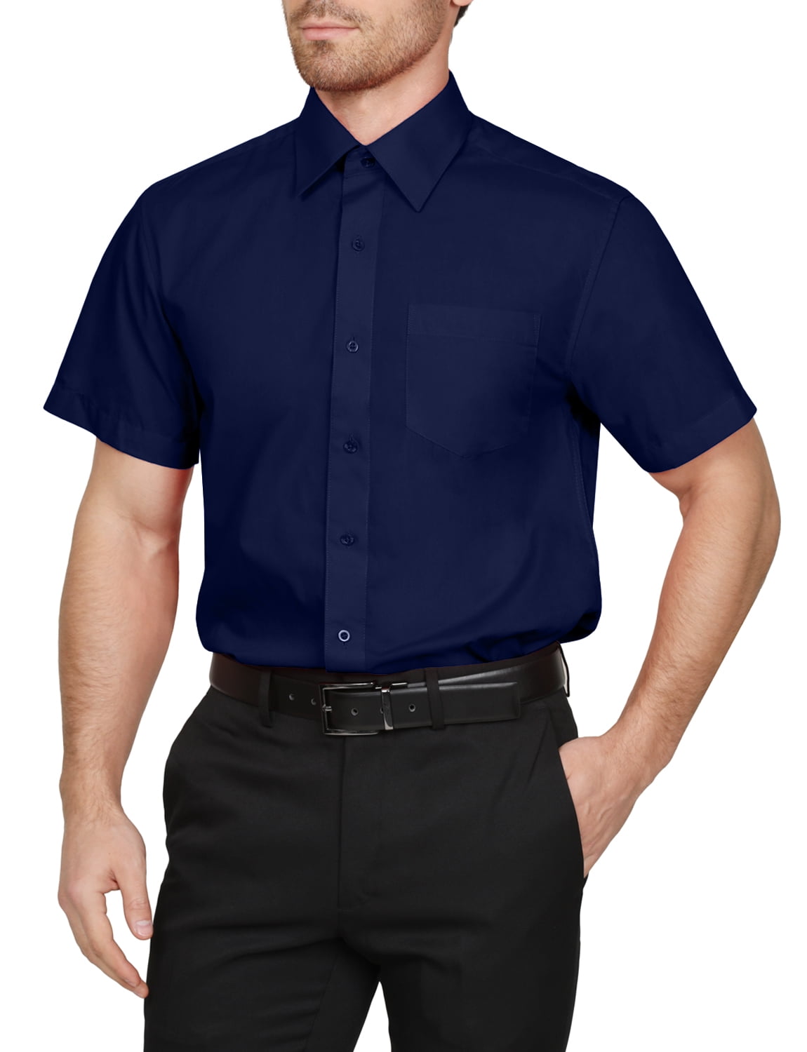Men's T Shirt  Regular Short Sleeve Solid Broadcloth Cotton Shirts Workwear