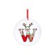 thumbnail image 2 of Decoraciones Del Árbol de Navidad con 26 Letras Del Alfabeto, Rojo Acrílico Fawn Colgante Ornamentos para el Hogar, Decoración Personalizada Del Árbol de Navidad para la Temporada de Vacaciones, 2 of 4
