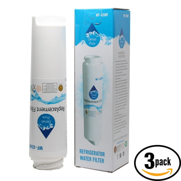3-Pack Compatible General Electric PFCS1NFWASS Refrigerator Water Filter - Compatible General Electric GSWF Fridge Water Filter Cartridge