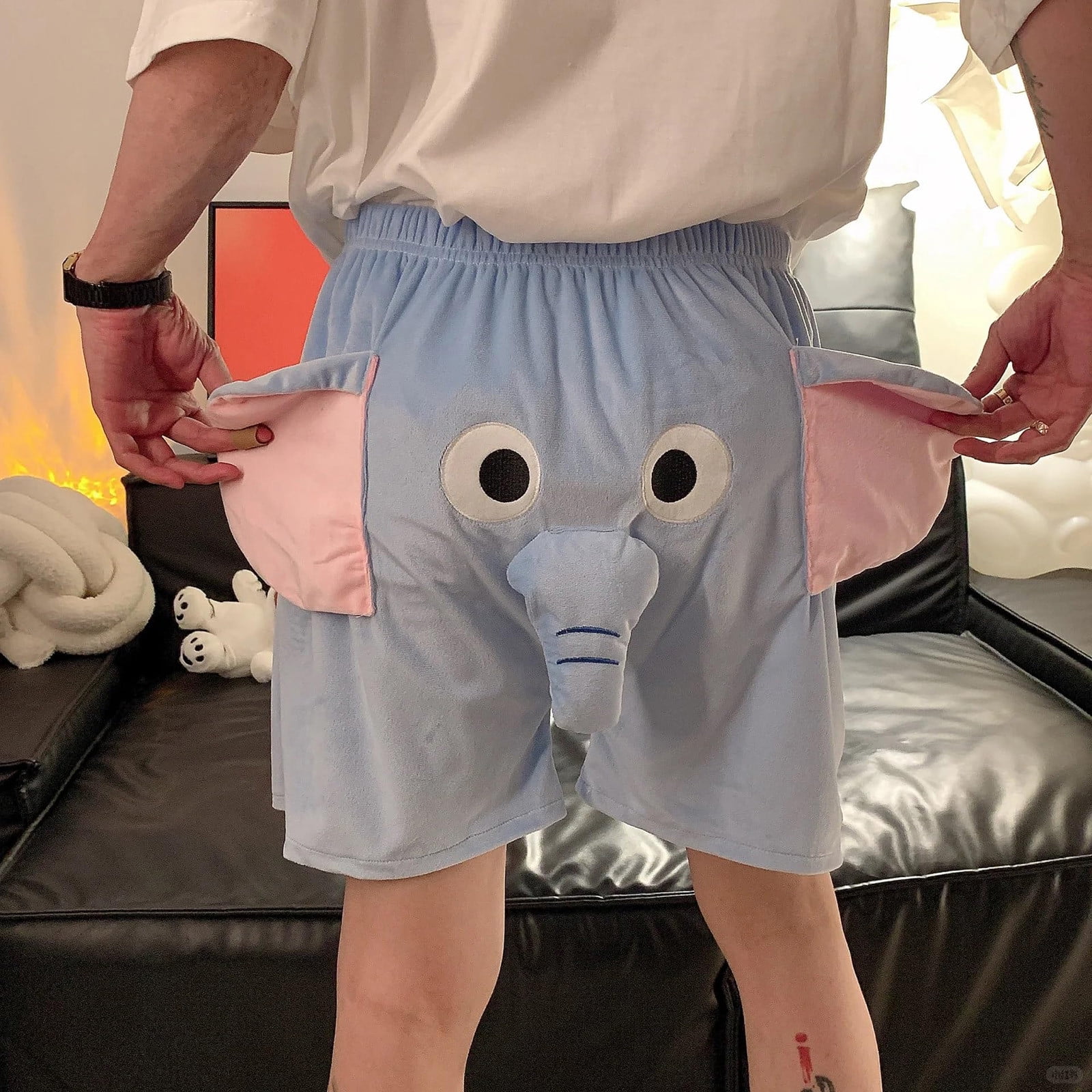 Cute Elephant Lounge Pajama pantalon Unisex PJ komik Haiti Ubuy