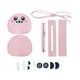 thumbnail image 1 of Kit para hacer bolsos de cuero DIY, bolso de mujer, bolso tejido, bolso de hombro, material de costura Rosado, 1 of 9