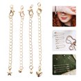 thumbnail image 4 of 4pcs Bracelet Extenders 14K Gold Necklace Extenders Anklet Extender for Jewelry Making, 4 of 8