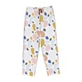 thumbnail image 6 of Uemuo Geometric Spots Pattern Women's Wide Leg Palazzo Lounge Pants with Pockets Light Weight Loose Comfy Casual Pajama Pants-Medium, 6 of 9