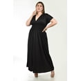 thumbnail image 1 of Vestido de cintura smock Roman Fashion /Tallas Extras, 4389 (Negro) negro 40, 1 of 6