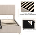 thumbnail image 4 of Upholstered Queen beds Gas Lift Up Storage Platform Bed Frame with Tufted Headboard Wooden Slat Support and Under Bed Storage, 4 of 7
