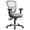 thumbnail image 1 of Costway Chaise de Bureau en Maille, Chaise d'Ordinateur à 3 Leviers avec Siège Réglable, Gris, 1 of 10