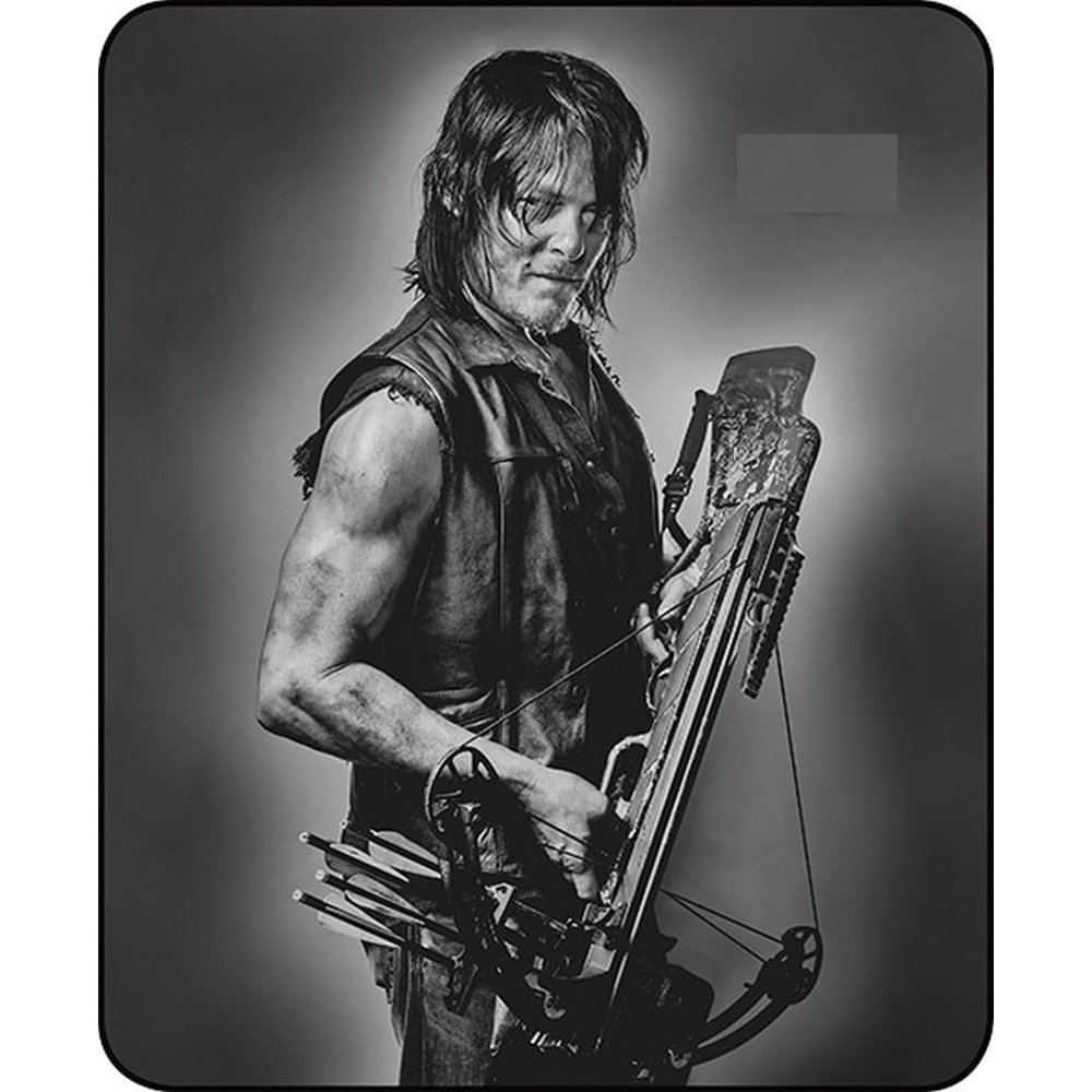 Daryl Dixon Walking Dead Queen Size Faux Fur Blanket (79" x 96