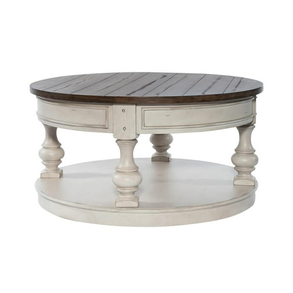 Liberty Furniture Morgan Creek Round Cocktail Table - White