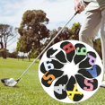 thumbnail image 2 of 10x4 5 6 7 8 9 P a S X Número de palo de golf Arnés para la cabeza Arnés para la cabeza, resistente al desgaste, ligero, en forma de cuña, para equipo Negro Sunnimix Cubierta de cabeza de hierros de golf, 2 of 8