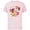 Soft Pink, variant on Disney Princess Best Buddies Valentine’s Day Friends - Short Sleeve Cotton T-Shirt for Adults - Customized-White