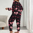 thumbnail image 6 of FDGIU Women Plus Size Valentine Pajamas Set - Long Sleeve 2 Piece Sleepwear Holiday Pj’s Loungewear Set, 6 of 6