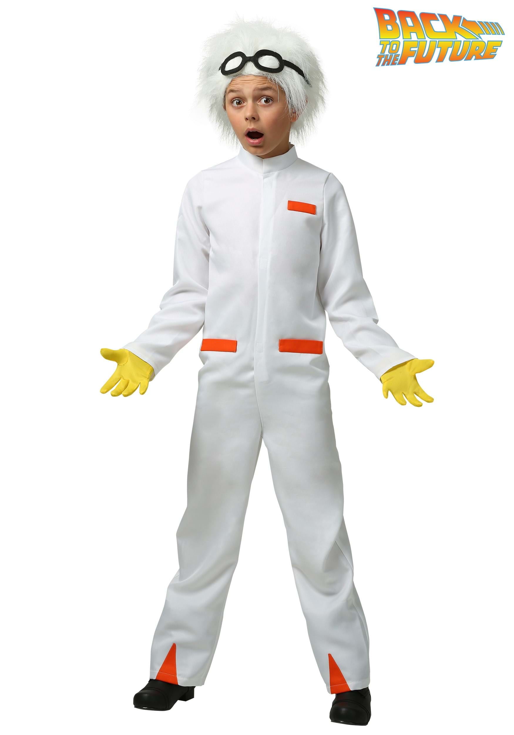 doc brown fancy dress costume Kid's Back to the Future 2015 Doc Brown Costume