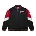 thumbnail image 2 of Men's Mitchell & Ness  Black Chicago Bulls Throw It Back Heavyweight Full-Zip Satin Jacket, 2 of 5