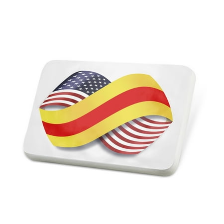 Crest Pin Badge - Porcelein Pin Infinity Flags USA and Baden without crest Lapel Badge – NEONBLOND
