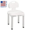 Carex Bath Seat and Shower Chair with Back for Seniors, Disabled and Injured, Supports up to 400lbs