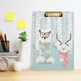 thumbnail image 6 of FMSHPON Merry Christmas Bear Forest Clipboard Hardboard Wood Nursing Clip Board and Pull for Standard A4 Letter 13x9 inches, 6 of 8