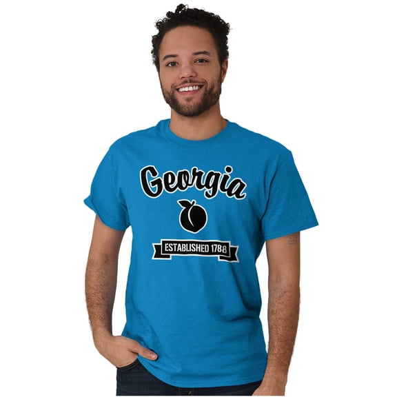Georgia Cute Peach State Souvenir Men's Graphic T Shirt Tees Brisco Brands S