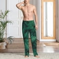 thumbnail image 2 of Sikiie Green Leave Fern Pajama Pants Men, PJ Bottoms, Sleep & Lounge Pants-Large, 2 of 6