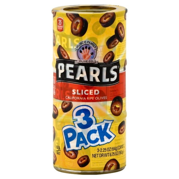 Pearls California Sliced Ripe Olives (Pack of 3)