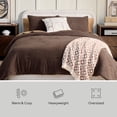 thumbnail image 4 of Better Homes & Gardens 3-Piece Cozy Knit Comforter Set, Brown Basket, King, 4 of 9