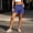 Blue, variant on Womens Athletic Shorts Bermuda 6" High Waisted Hiking Shorts with Pockets Casual Summer Quick Dry Wear for Women Golf Blue XL(XL)