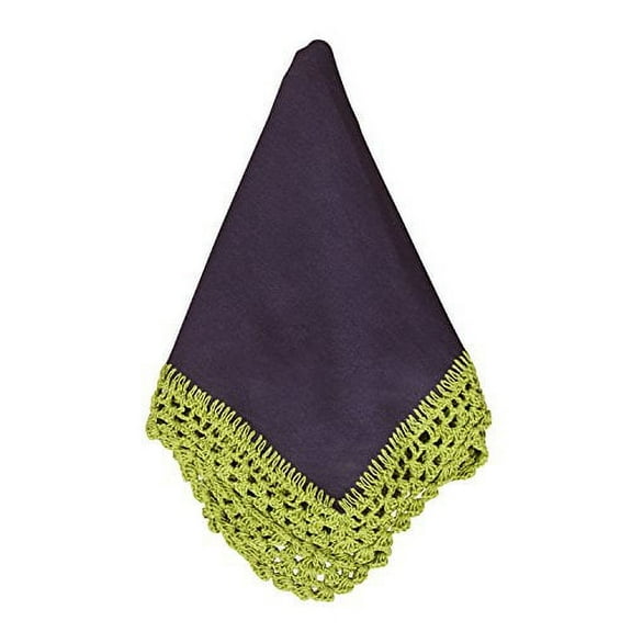 Sangita Crochet Lace Napkins, Set of 4 (Apple)