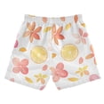 thumbnail image 7 of FORMRS Boys Swim Trunks Quick Dry Mesh Liner Boardshorts Sizes XS-XL, White Floral Orange, 7 of 7