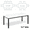 Black + Marble White, variant on 79 Inch Industrial Rectangular Dining Table, Wooden Kitchen Dinner Table with Durable Metal Frame, Seats 6-8 People, Sturdy Long Dining Furniture for Big Family Home Use - Black & Grey