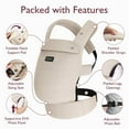 thumbnail image 6 of Momcozy Baby Carrier, Ergonomic Infant Carrier Backpack, Breathable Front Back Carrying Wrap Seat for Newborn Toddlers 7-44lbs, Khaki, 6 of 9