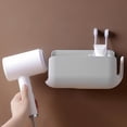 thumbnail image 3 of Estante de sopdo de almacenamiento montado en pared, soporte para secador de pelo, organizador de herramientas para el cabello, soporte para seca Gris perfecl Soporte para secador de pelo, 3 of 6